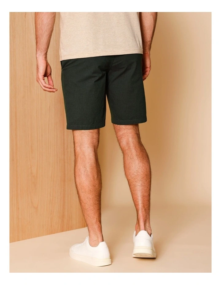 Charles Textured Chino Short in Khaki image 4