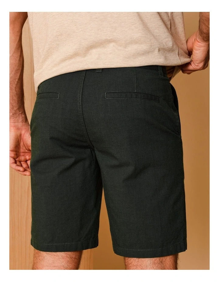 Charles Textured Chino Short in Khaki image 5