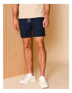 Dean Textured Deck Short in Navy