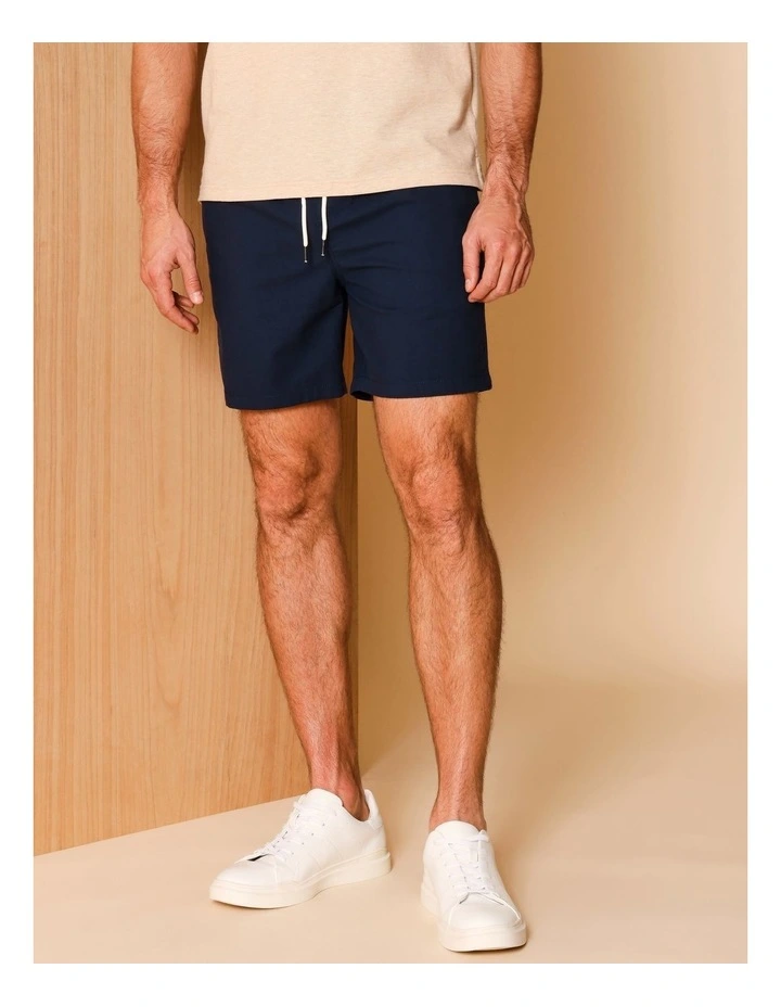 Dean Textured Deck Short in Navy image 1