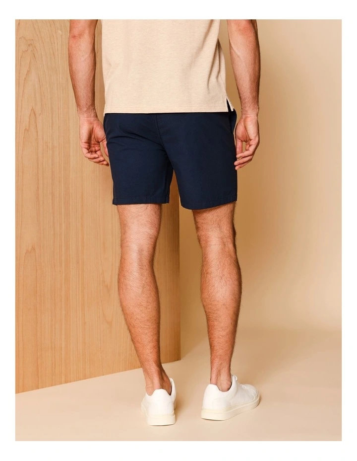 Dean Textured Deck Short in Navy image 4