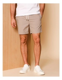 Dean Textured Deck Short in Tan