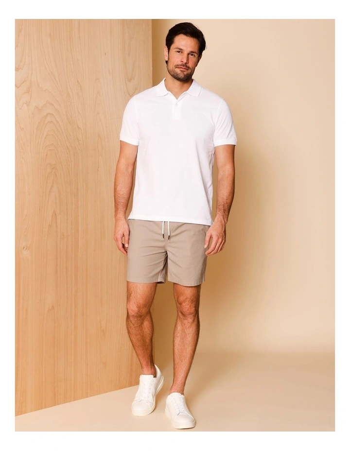 Dean Textured Deck Short in Tan image 2