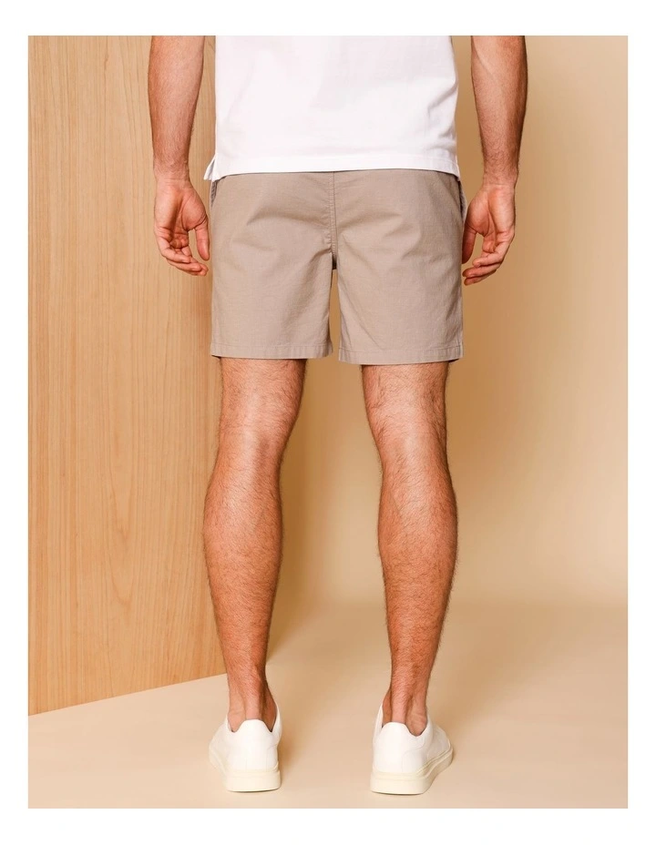 Dean Textured Deck Short in Tan image 4