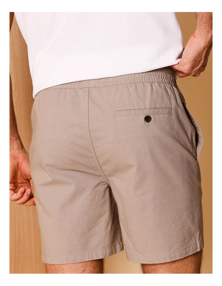Dean Textured Deck Short in Tan image 5