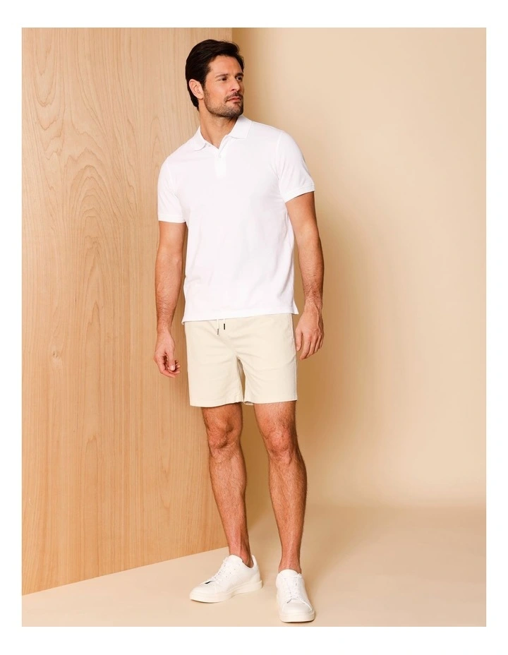 Dean Textured Deck Short in Bone image 2