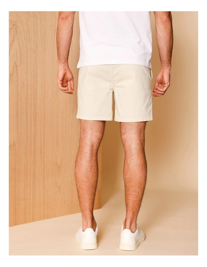 Dean Textured Deck Short in Bone image 4
