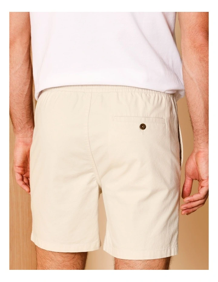 Dean Textured Deck Short in Bone image 5