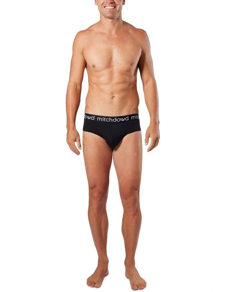 Bamboo Briefs 3 Pack in Black image 5