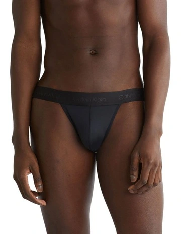 Minimalist Micro Lace Sports Brief in Black