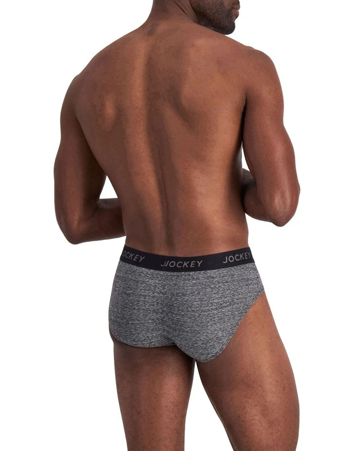 Comfort Classics Microfibre Marle Pack of 2 Briefs in Black image 4