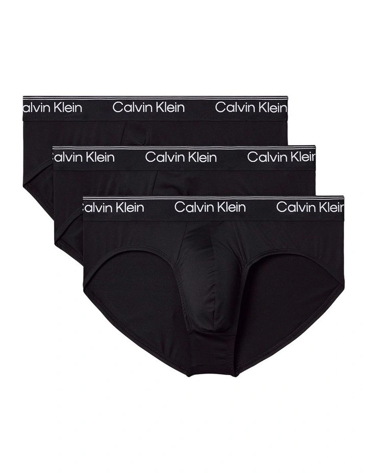 Micro Stretch Briefs 3 Pack in Black image 1