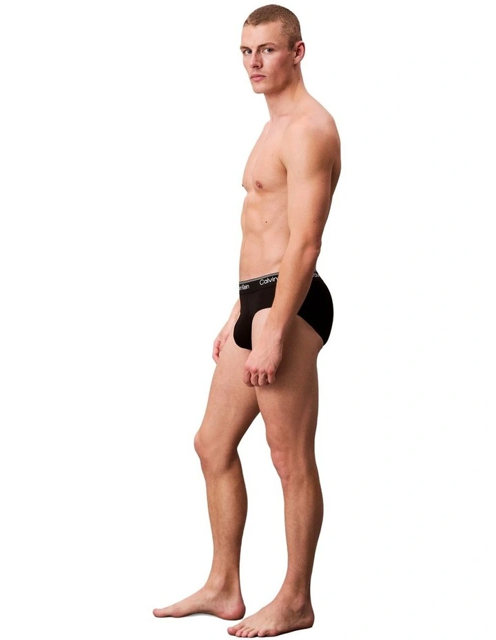 Micro Stretch Briefs 3 Pack in Black image 4