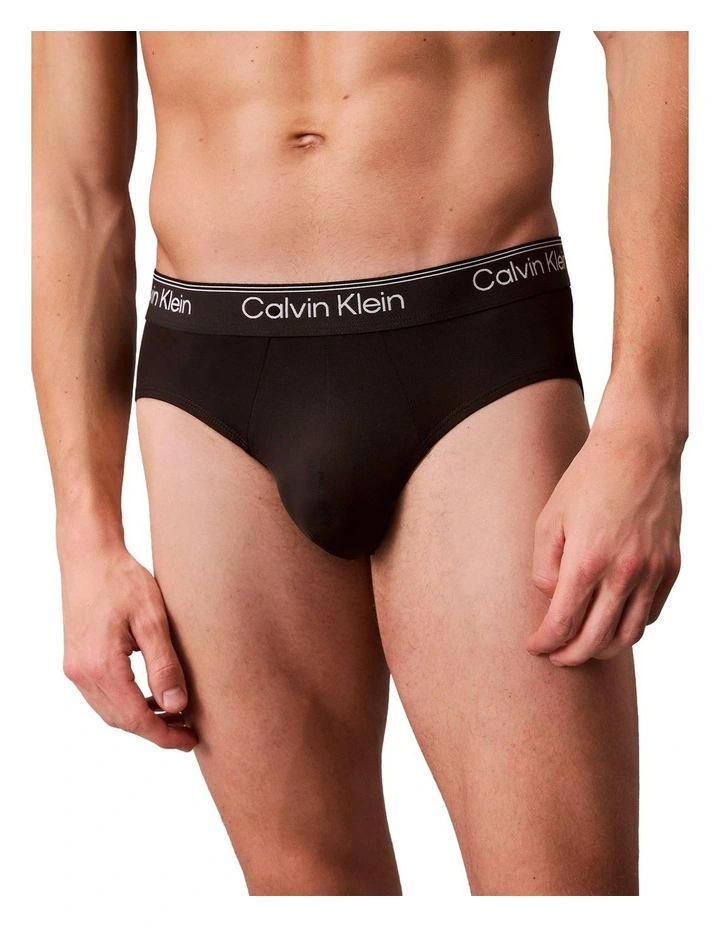 Micro Stretch Briefs 3 Pack in Black image 6