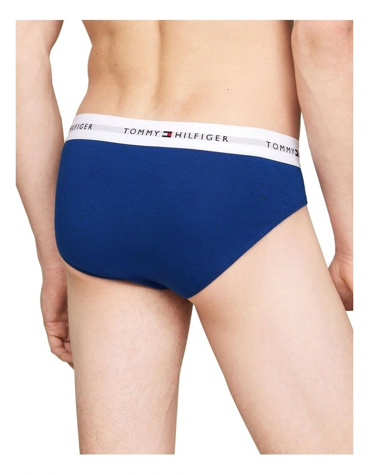 3-Pack Signature Essential Logo Waistband Briefs in Multi image 6