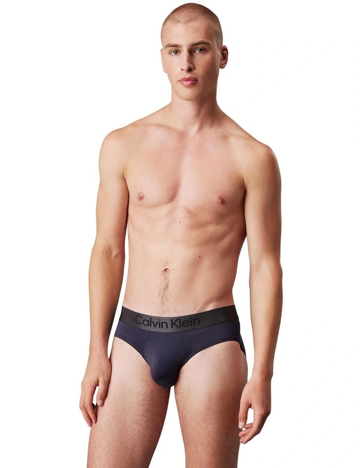 Brushed Microfibre Stretch Briefs 3 Pack in Multi image 2