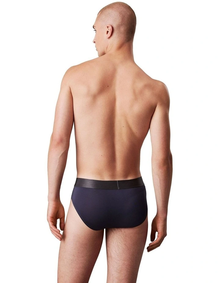 Brushed Microfibre Stretch Briefs 3 Pack in Multi image 3