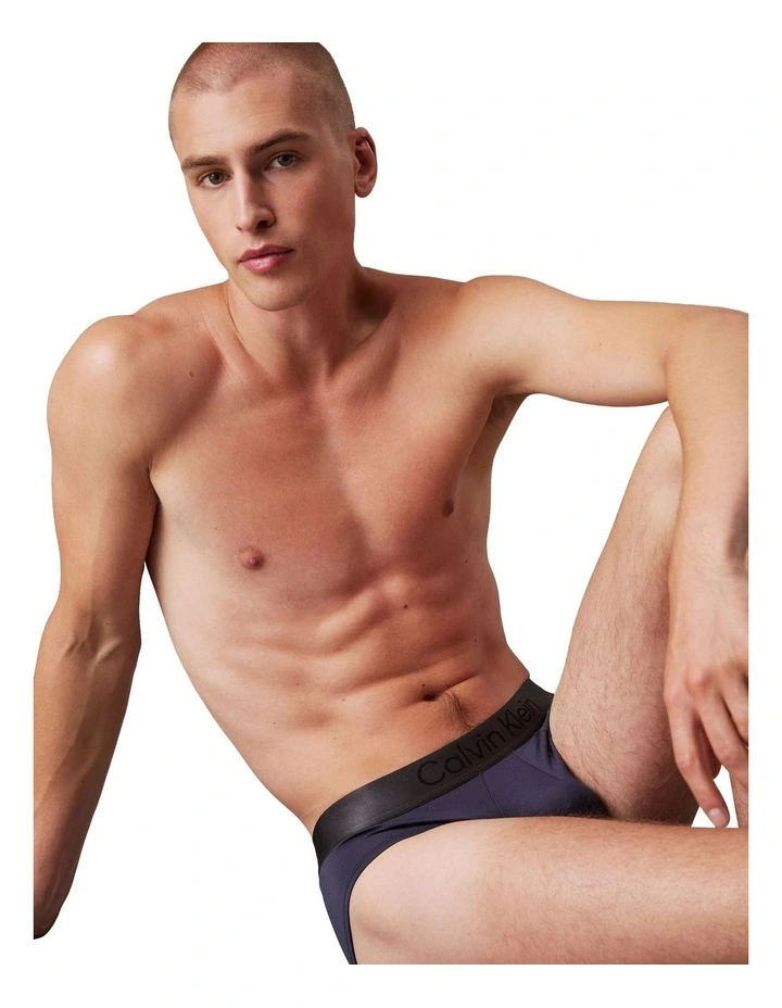 Brushed Microfibre Stretch Briefs 3 Pack in Multi image 4