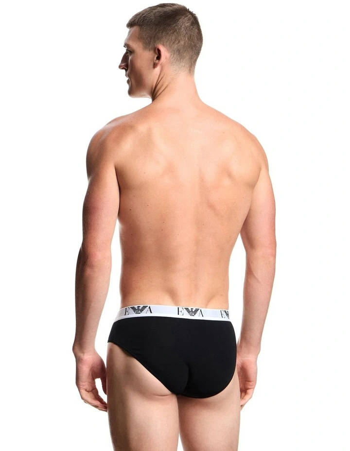 Bold Monogram Briefs 3 Pack in Black image 3