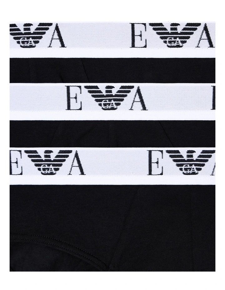 Bold Monogram Briefs 3 Pack in Black image 4