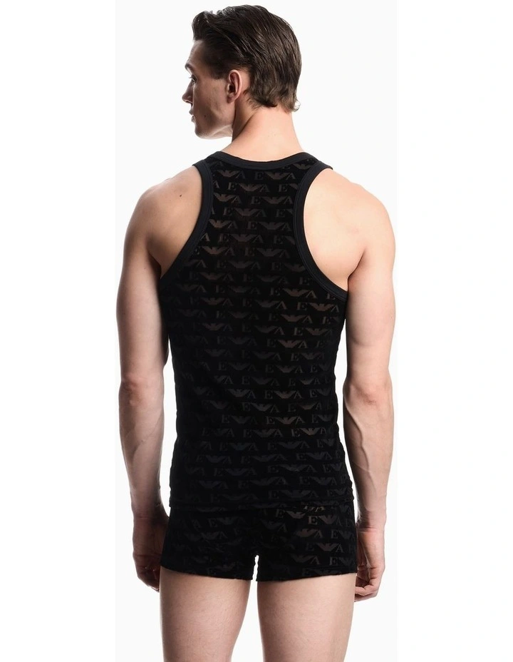 Jacquard Velvet Boxer in Black image 2