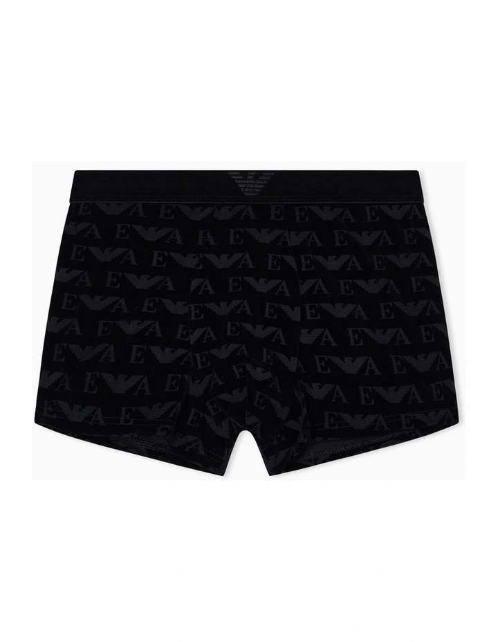 Jacquard Velvet Boxer in Black image 3