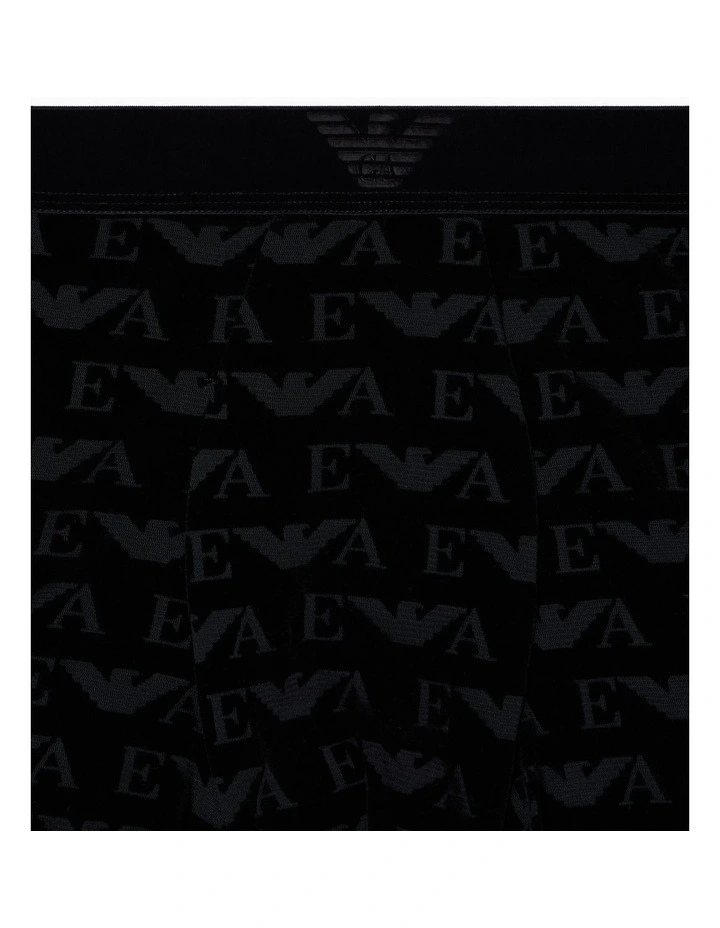Jacquard Velvet Boxer in Black image 4