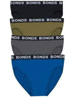 Hipster Brief 4 Pack in Assorted