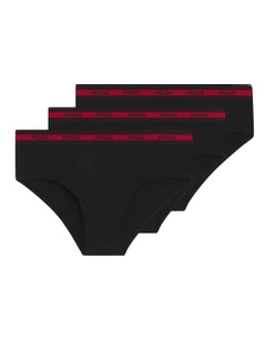 Triplet Planet Hipster Briefs 3 Pack in Black