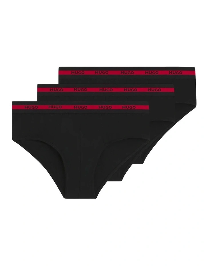 Triplet Planet Hipster Briefs 3 Pack in Black image 1