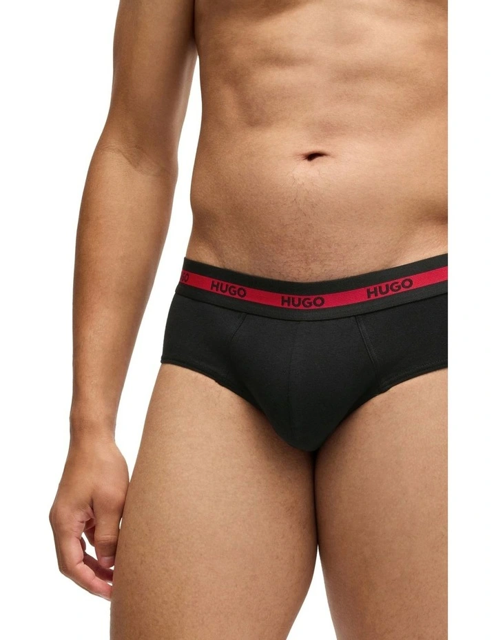 Triplet Planet Hipster Briefs 3 Pack in Black image 4
