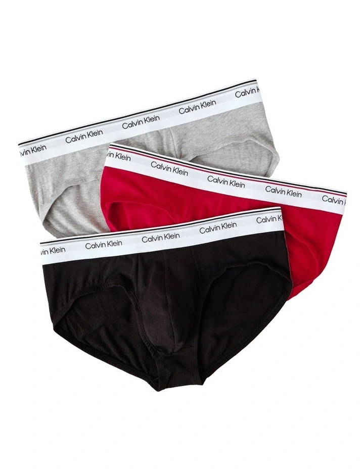 Balance Cotton Stretch Briefs 3 Pack in Multi image 1