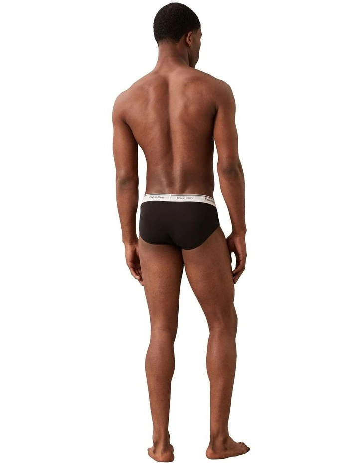 Balance Cotton Stretch Briefs 3 Pack in Black image 3