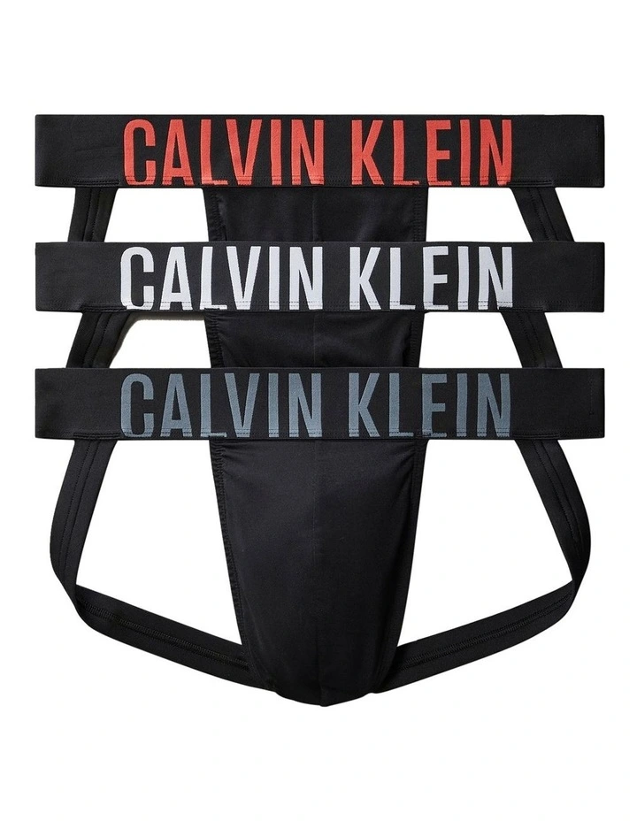 Intense Power Micro Jockstrap Pack Of 3 in Black image 1