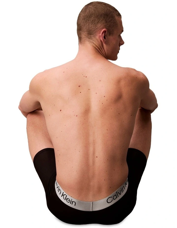 Brushed Microfibre Boxer Brief 3 Pack in Multi image 5