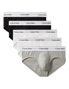 Icon Cotton Stretch Hip Brief 5 Pack in Multi