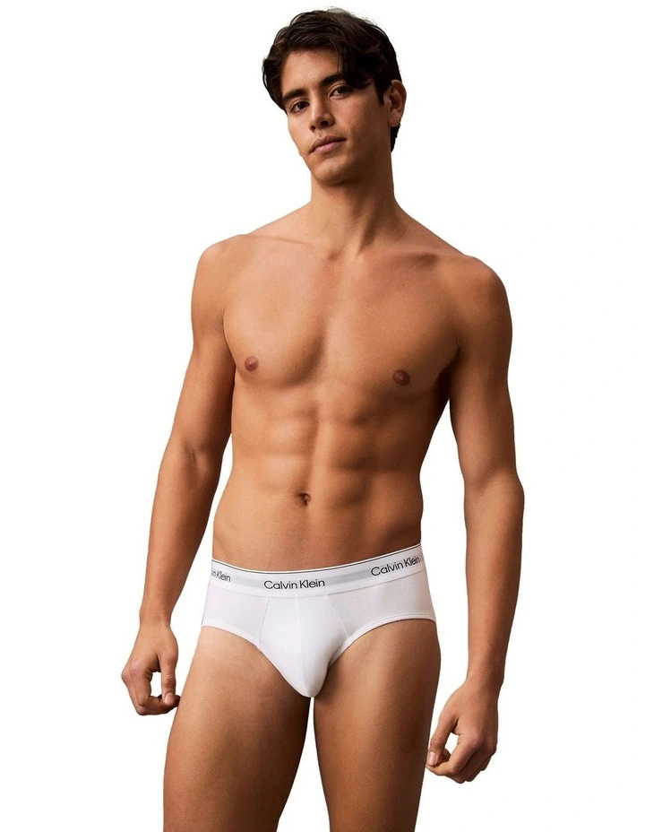 Icon Cotton Stretch Hip Brief 5 Pack in Multi image 2