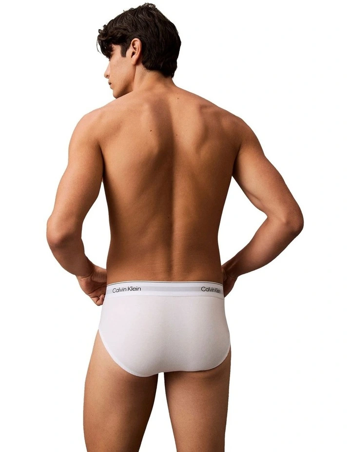 Icon Cotton Stretch Hip Brief 5 Pack in Multi image 3