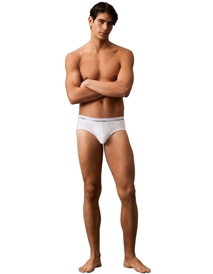 Icon Cotton Stretch Hip Brief 5 Pack in Multi image 4