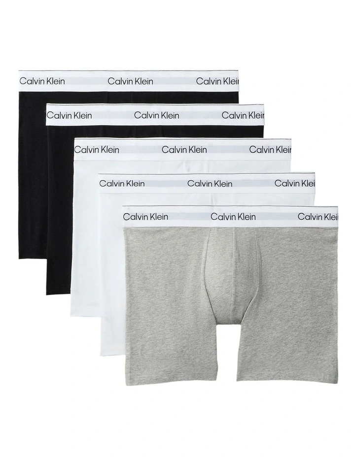 Icon Cotton Stretch Boxer Brief 5 pack in Multi image 1