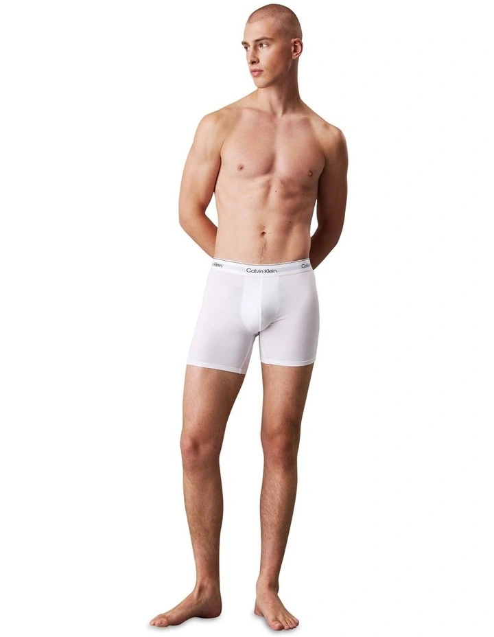 Icon Cotton Stretch Boxer Brief 5 pack in Multi image 2