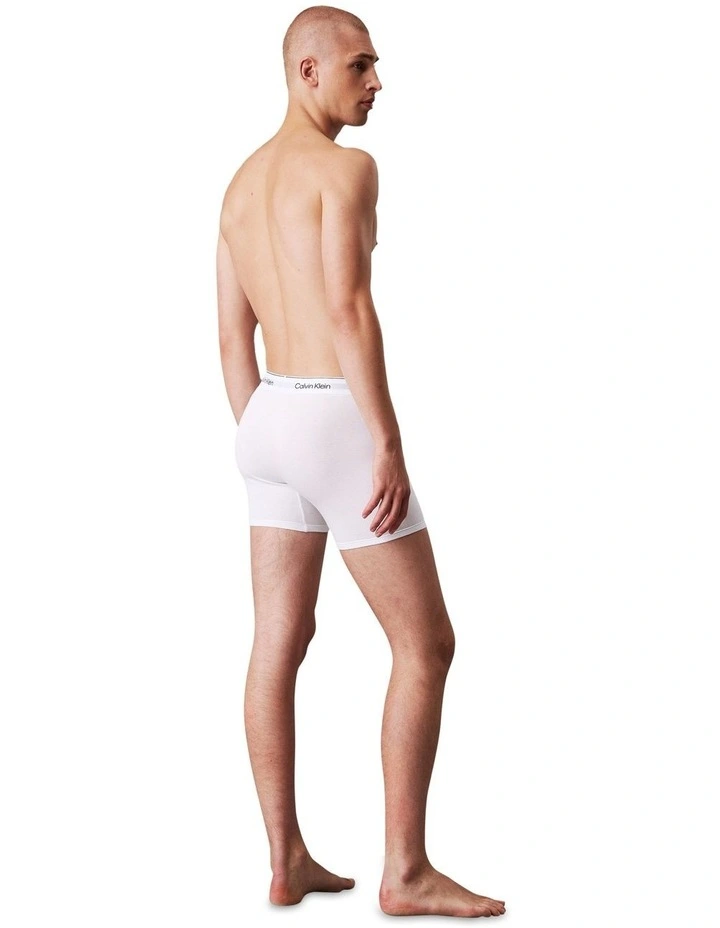 Icon Cotton Stretch Boxer Brief 5 pack in Multi image 3