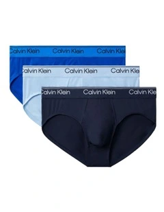 Icon Microfibre Stretch Hip Brief Pack Of 3 in Multi