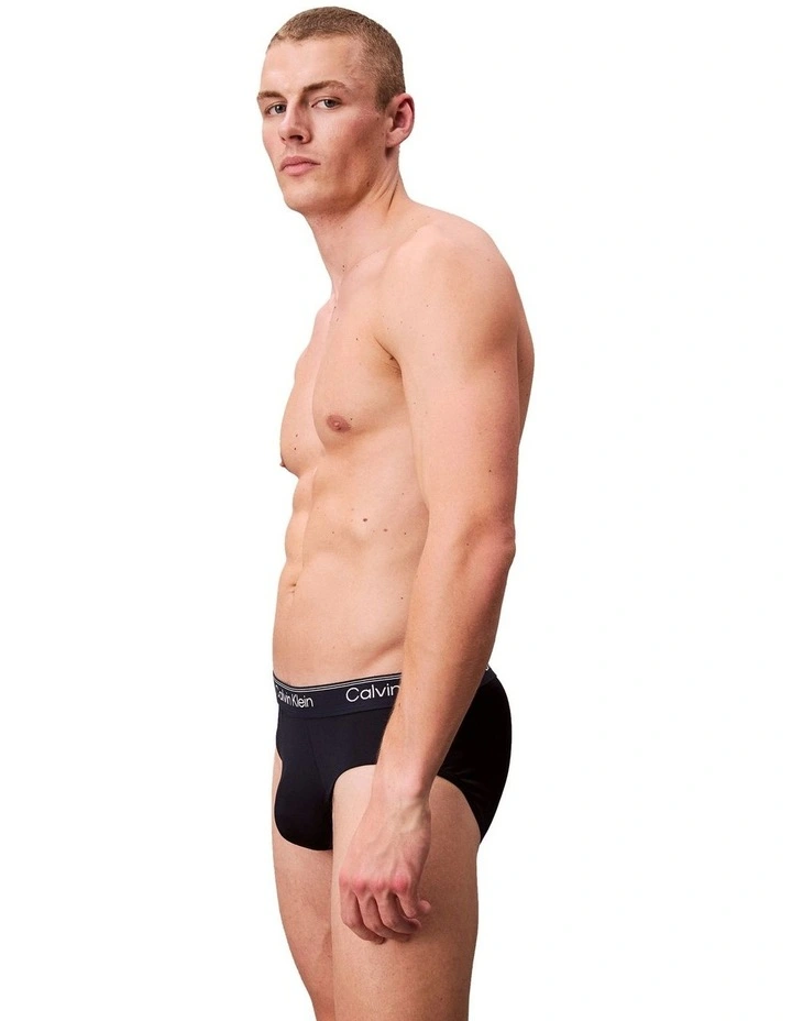 Icon Microfibre Stretch Hip Brief Pack Of 3 in Multi image 5