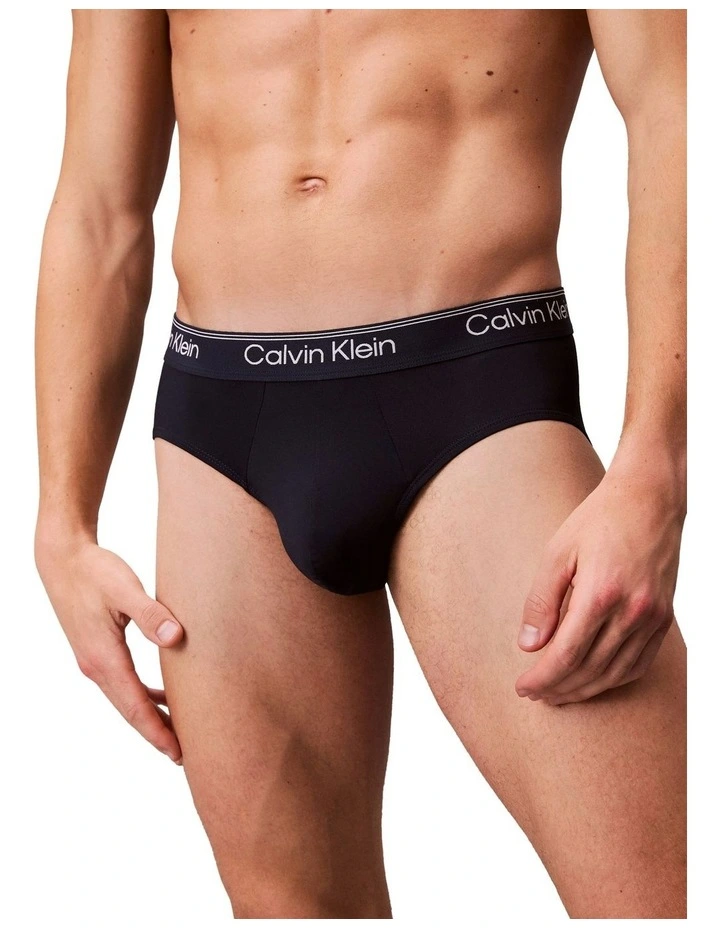 Icon Microfibre Stretch Hip Brief Pack Of 3 in Multi image 6