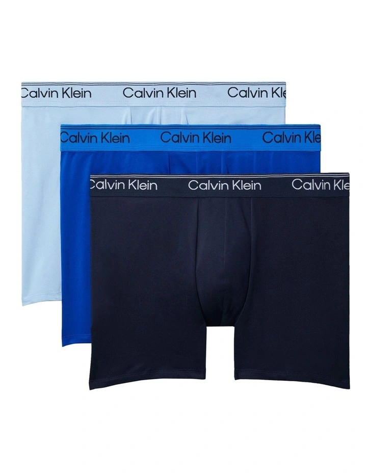 Icon Microfibre Stretch Boxer Brief 3 Pack in Multi image 1