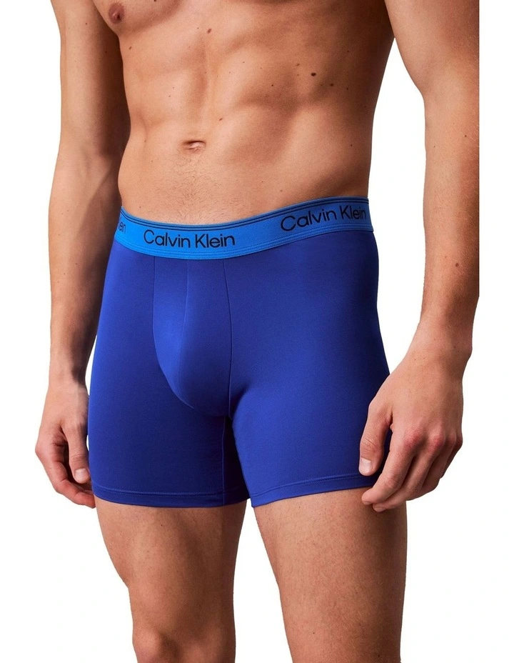 Icon Microfibre Stretch Boxer Brief 3 Pack in Multi image 5