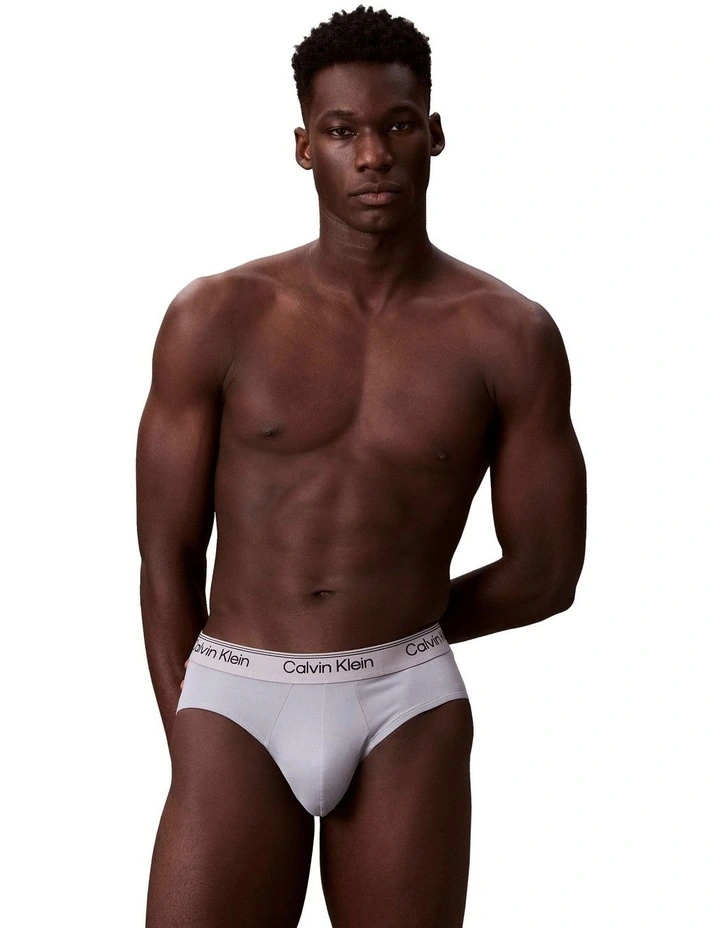 Icon Microfibre Stretch Hip Brief 5 Pack in Multi image 2