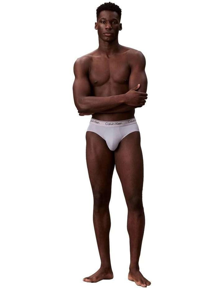 Icon Microfibre Stretch Hip Brief 5 Pack in Multi image 5