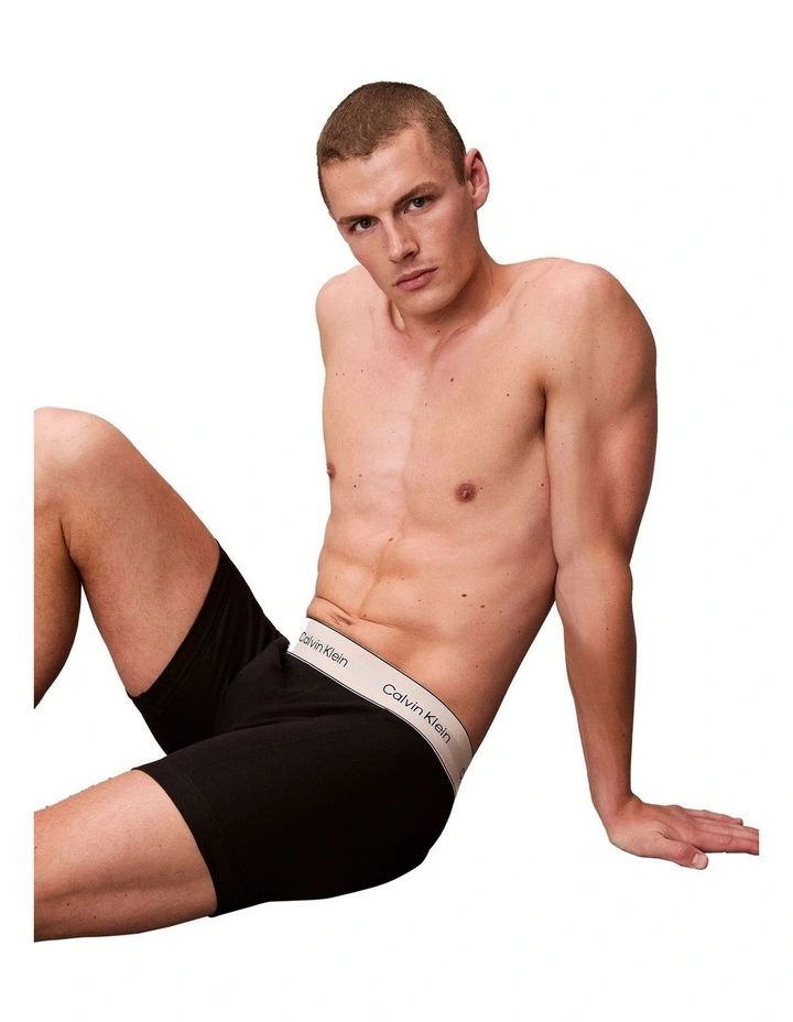 Heritage Cotton Boxer Brief 3 Pack in Black image 5